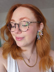 Jasmine / Large Coral Earrings