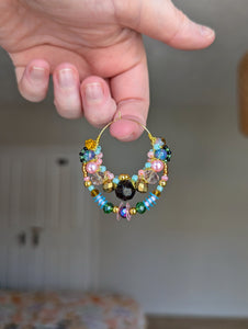 #6 Beaded Hoop Earrings