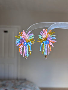 #5 Small Rainbow Firework Earrings