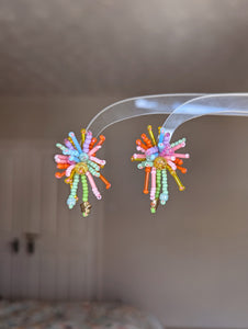 #9 Mini Rainbow Firework Earrings