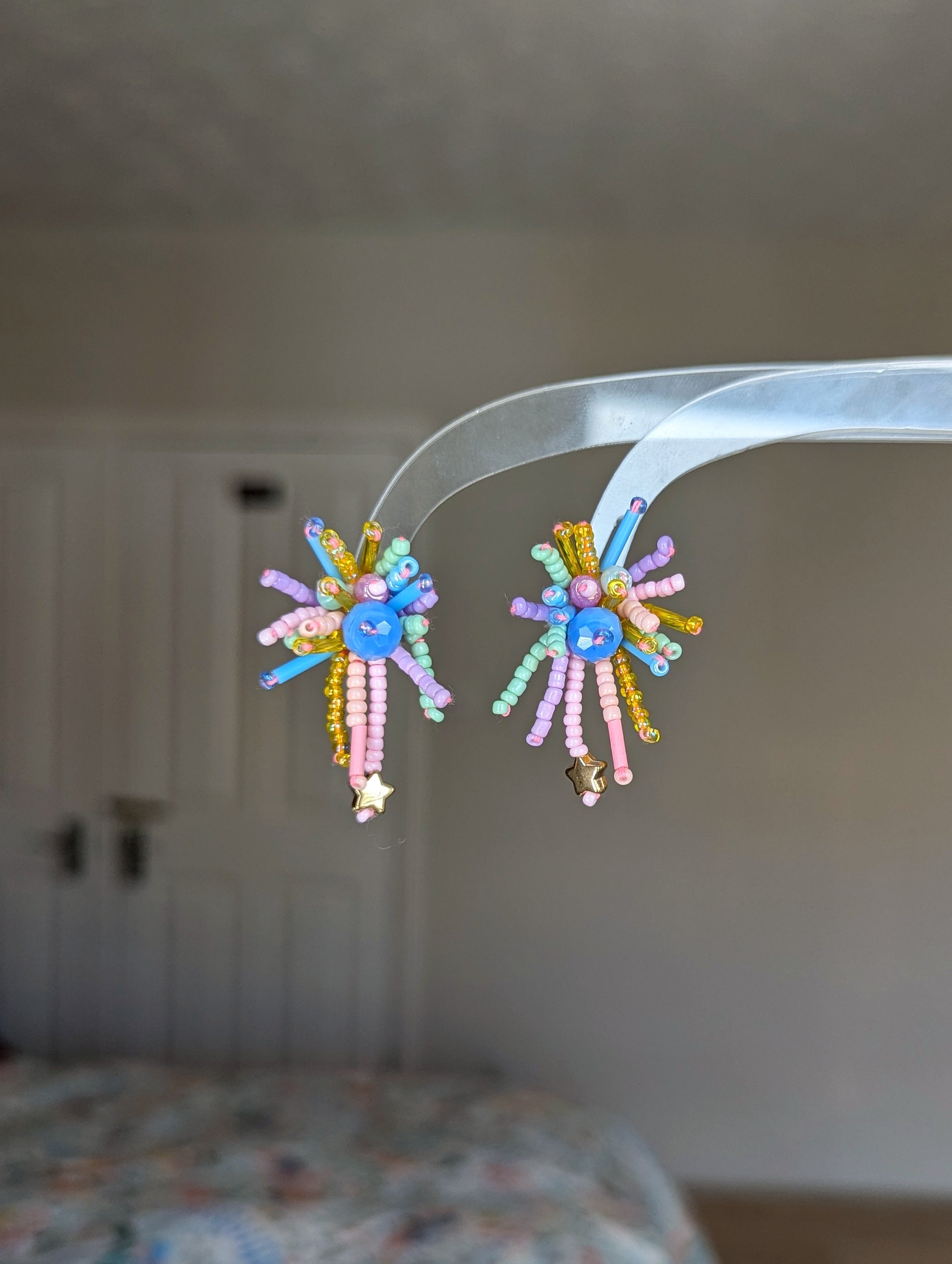 #11 Mini Rainbow Firework Earrings