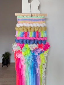 Life in Neon / Woven Wall Hanging