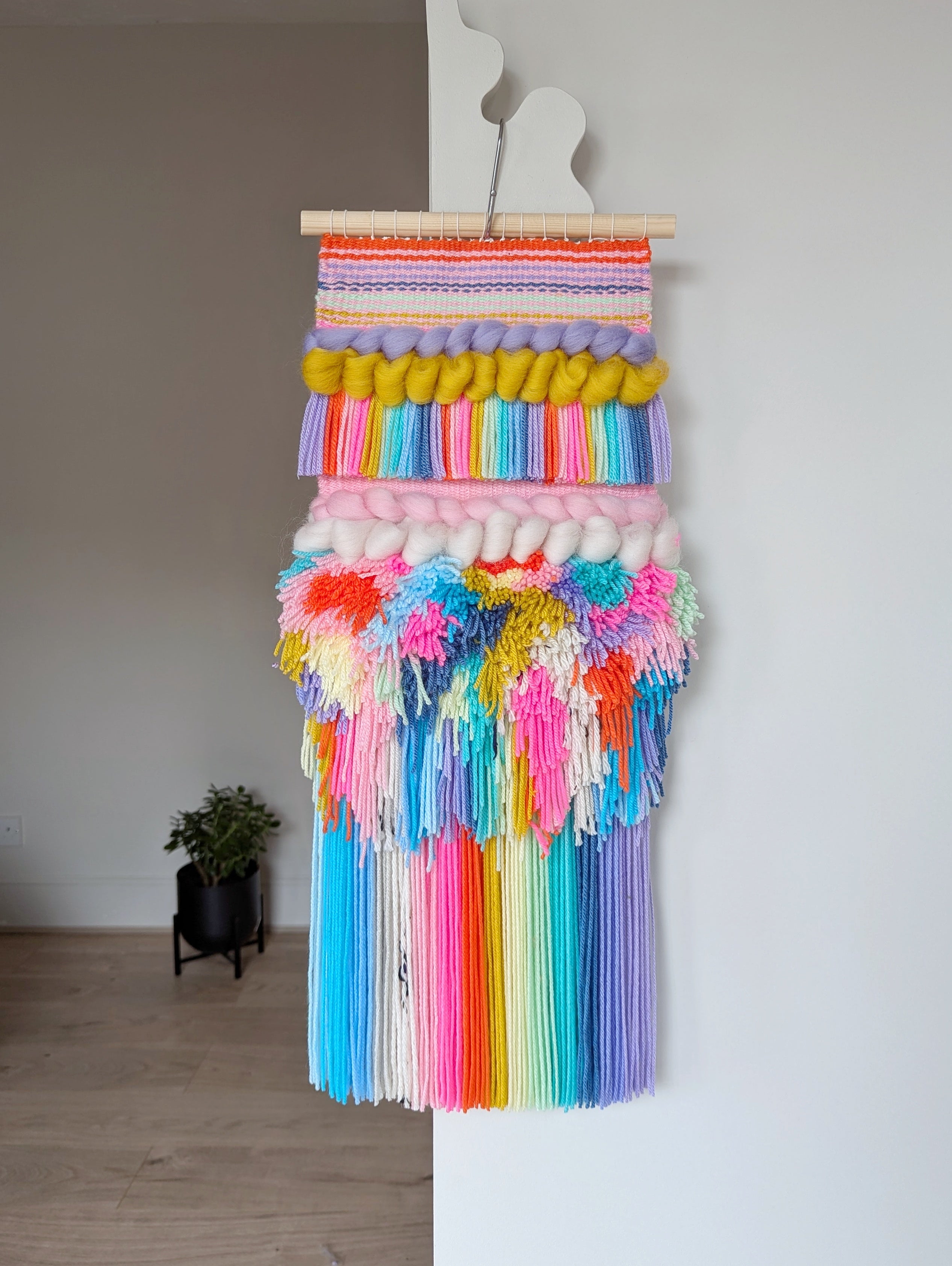 Rainbow Baby / Woven Wall Hanging