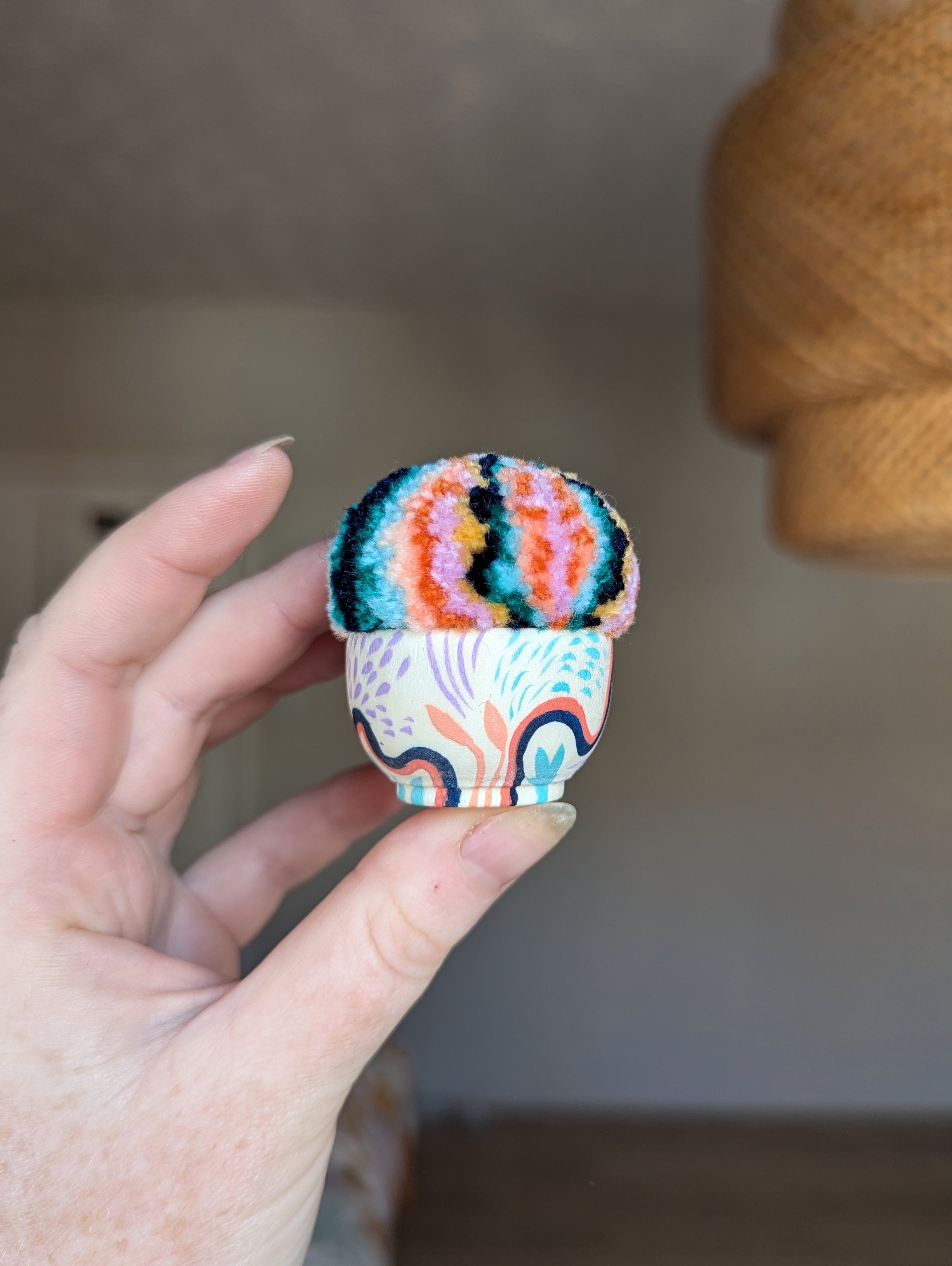 #3 Mini Painted Pin Cushion