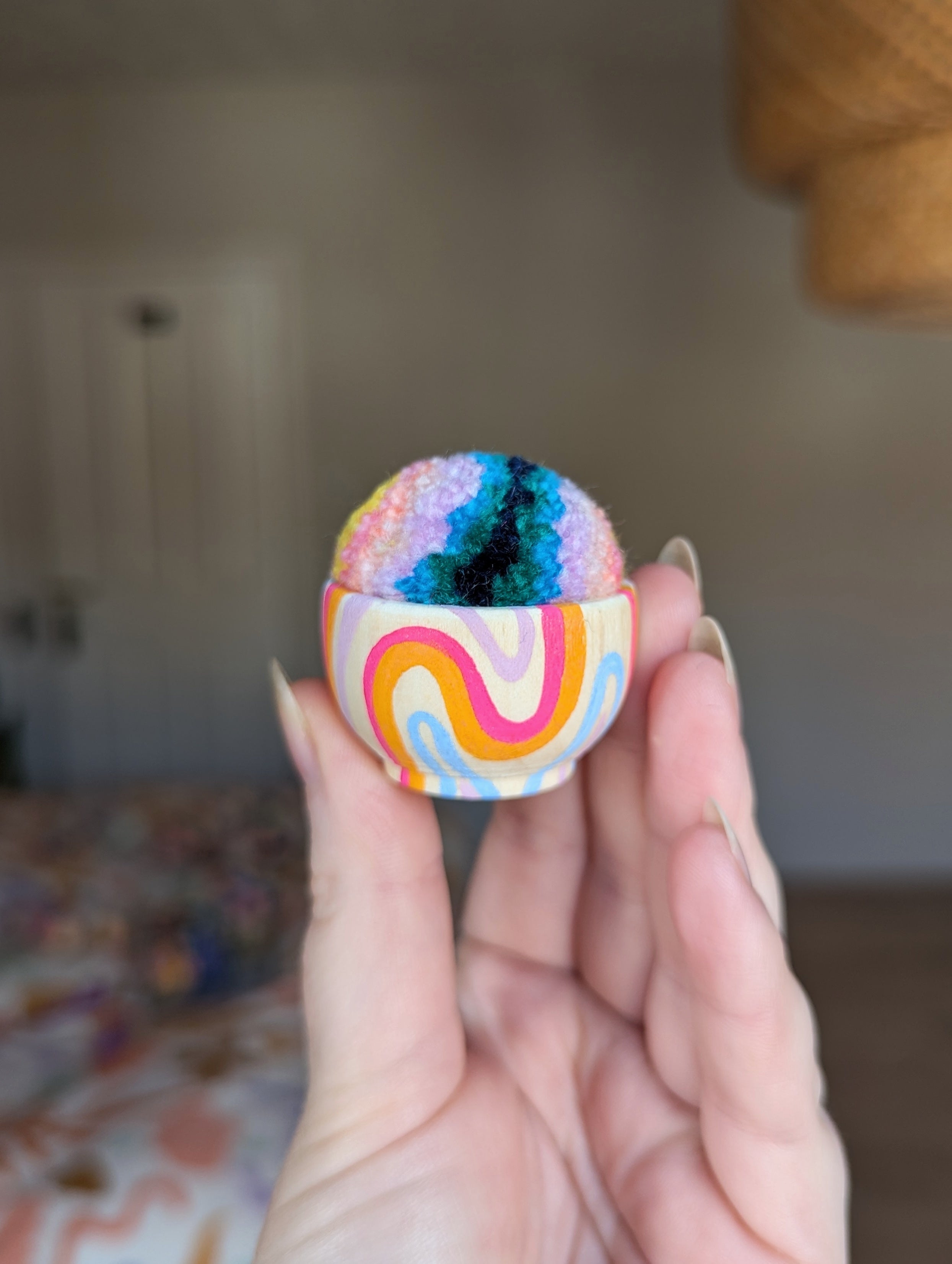 #5 Mini Painted Pin Cushion