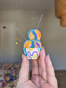 #8 Mini Painted Pin Cushion