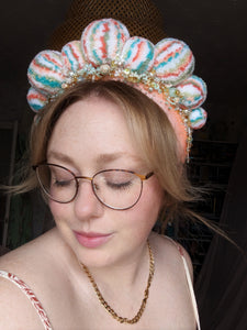 Pom Headband / Flower Garden