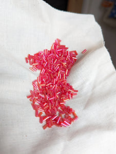 3mm Strawberry Bugle Beads 12g