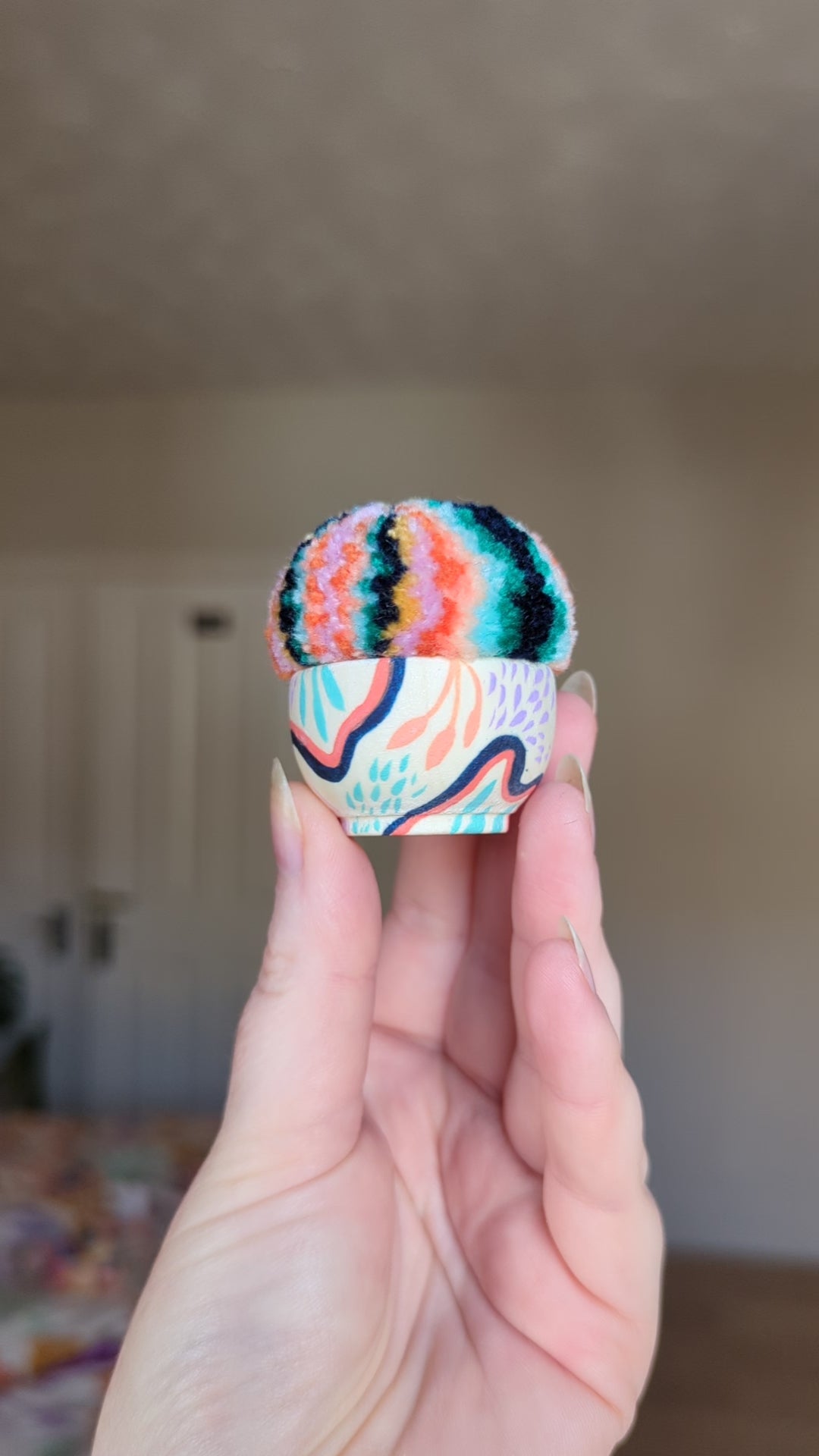 #3 Mini Painted Pin Cushion