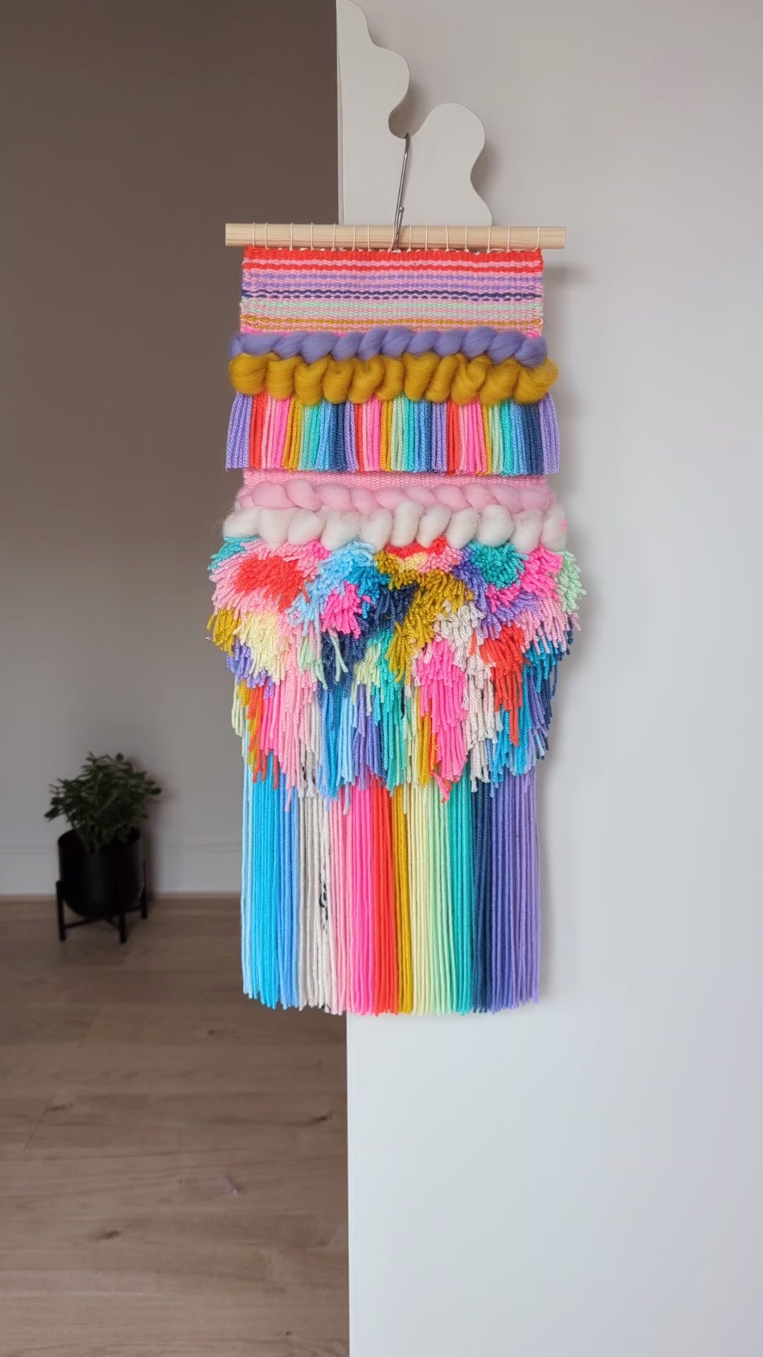 Rainbow Baby / Woven Wall Hanging