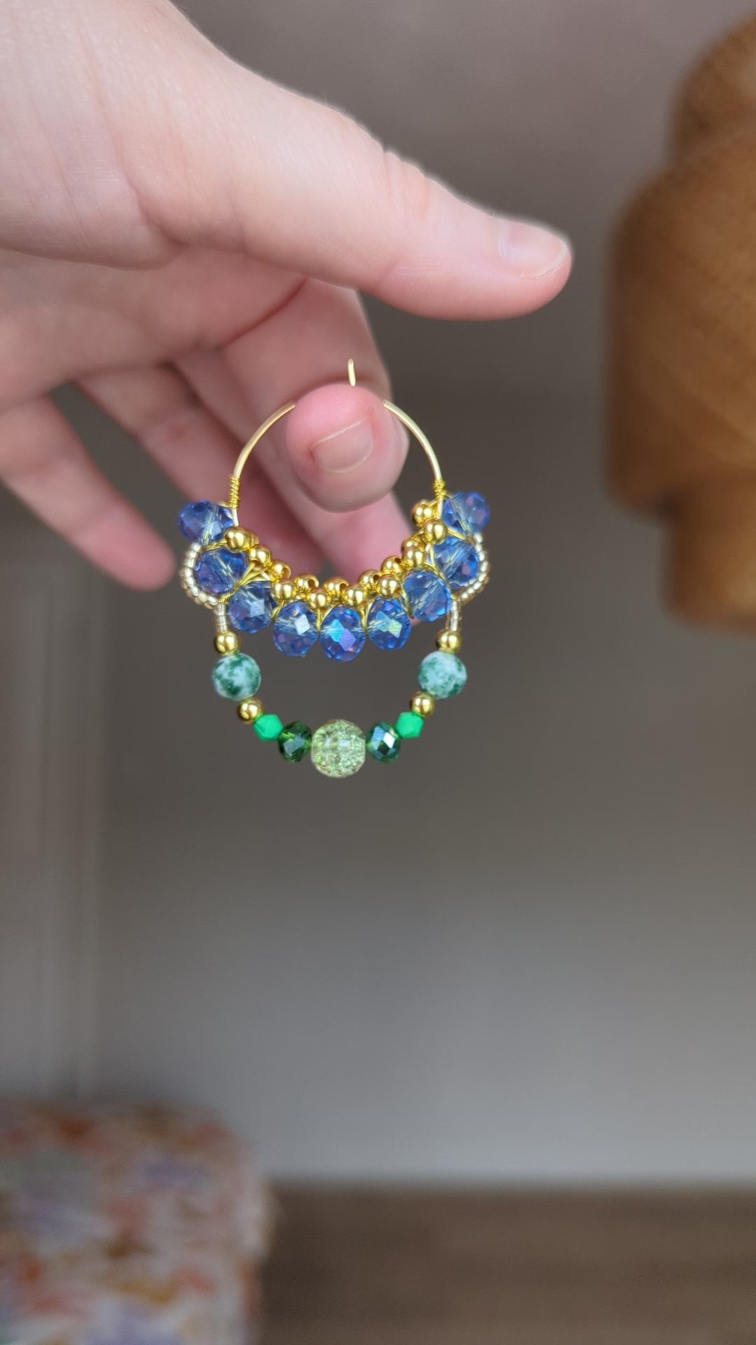 #10 Beaded Hoop Earrings