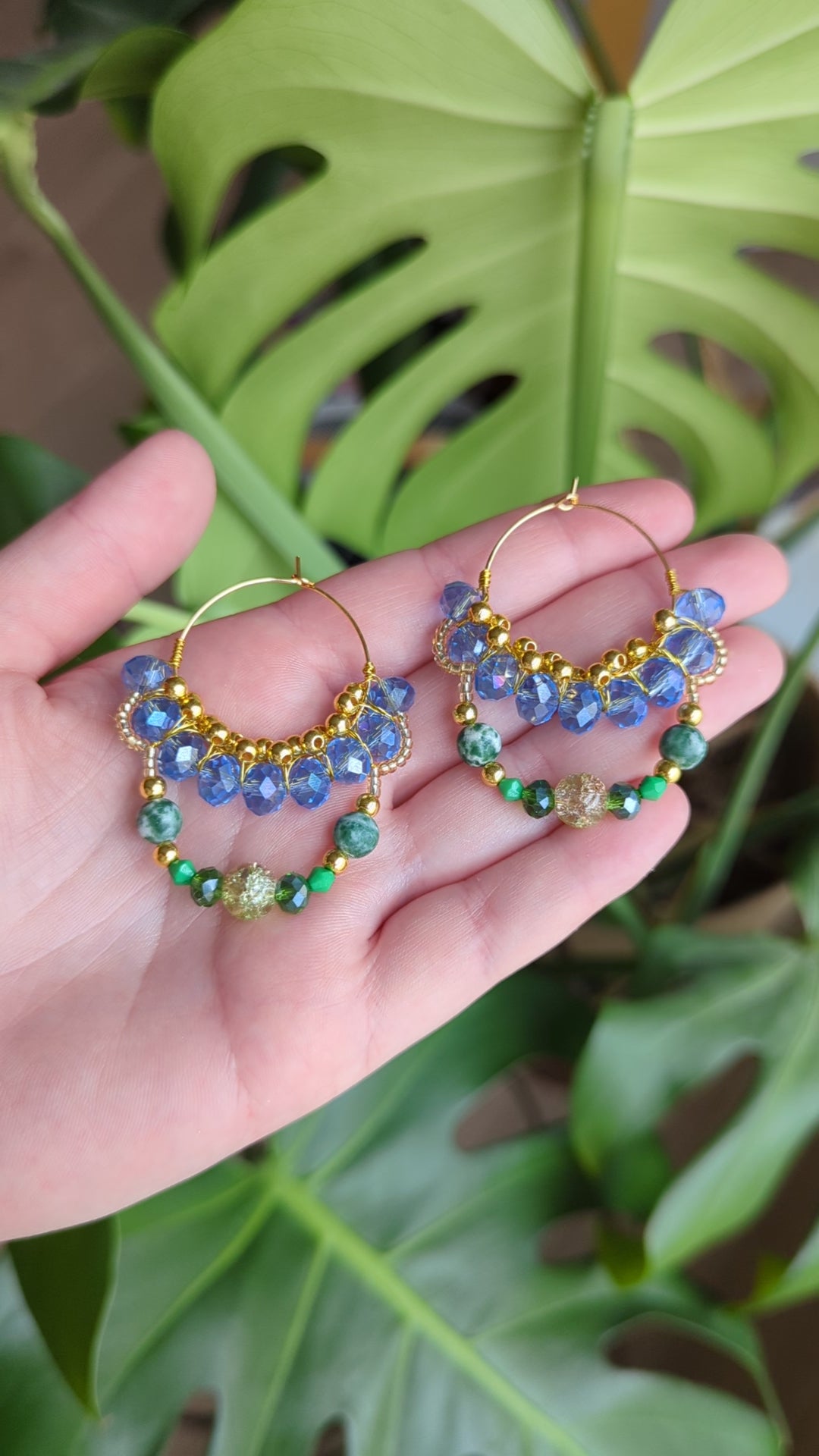 #10 Beaded Hoop Earrings